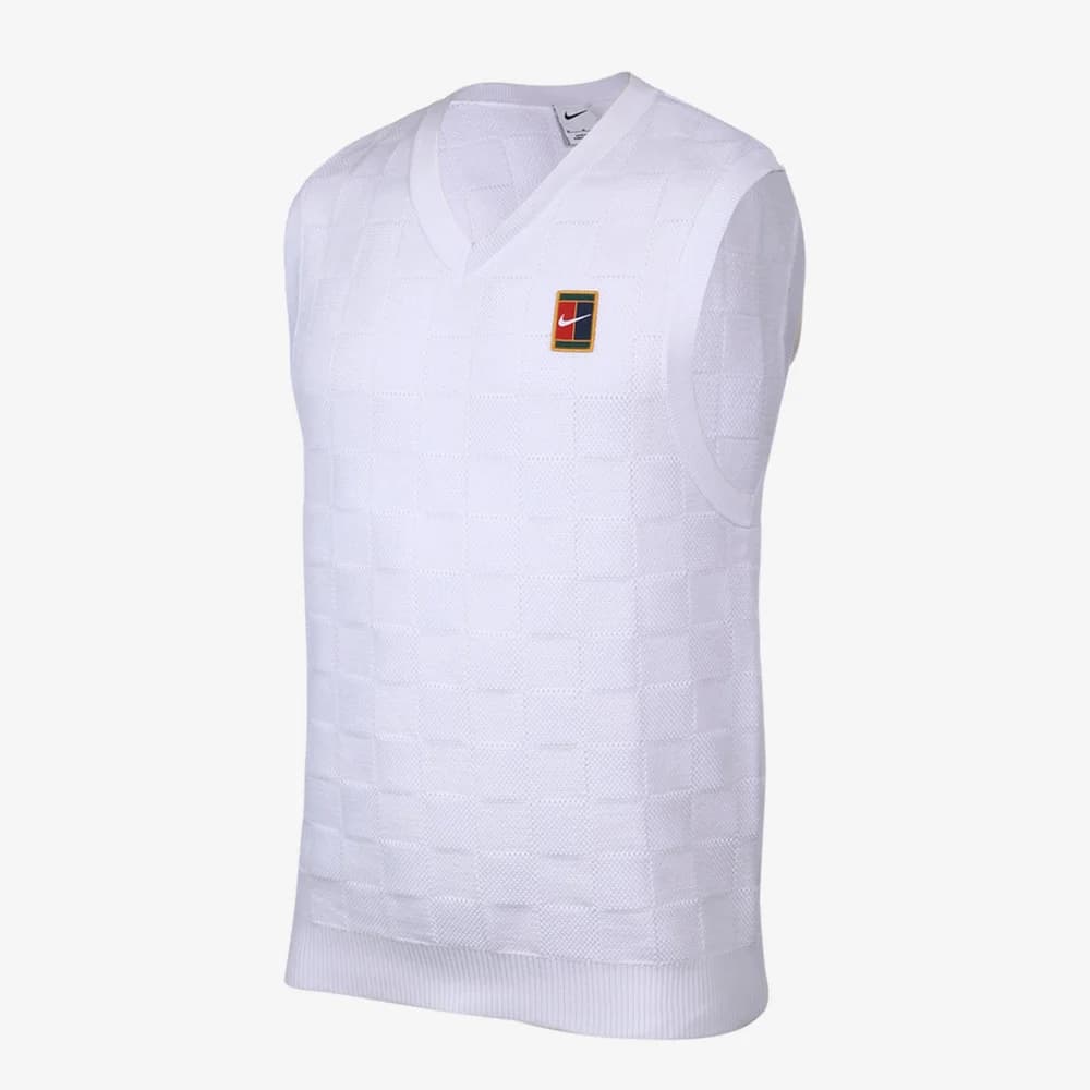 Colete Nike Dri FIT Court Slam Masculino — Branco