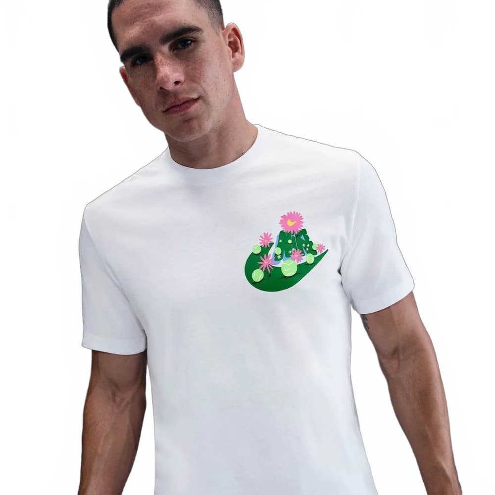 Camiseta Nike Court OC Masculino — Branco