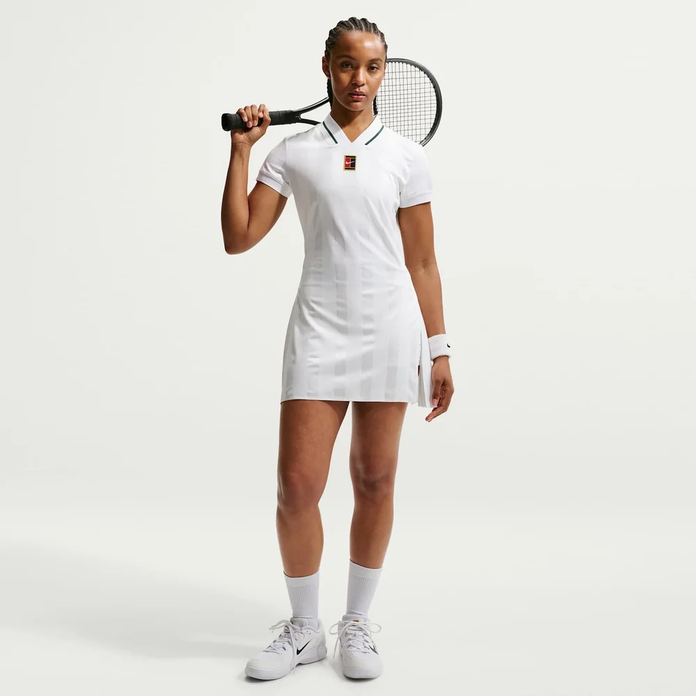 Vestido Nike Dri FIT Court Slam Feminino — Branco