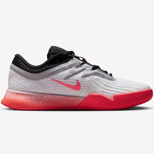 Nike Zoom Vapor Pro 3 Premium - Quadra Rápida Feminino — Cinza e Vermelho