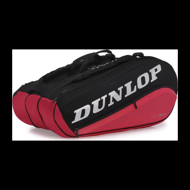 Raqueteira Dunlop CX Performance Thermo X12 — Preta e Vermelha