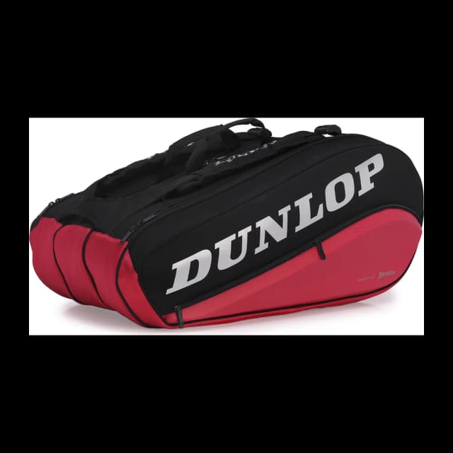 Raqueteira Dunlop CX Performance Thermo X8 — Preta e Vermelha
