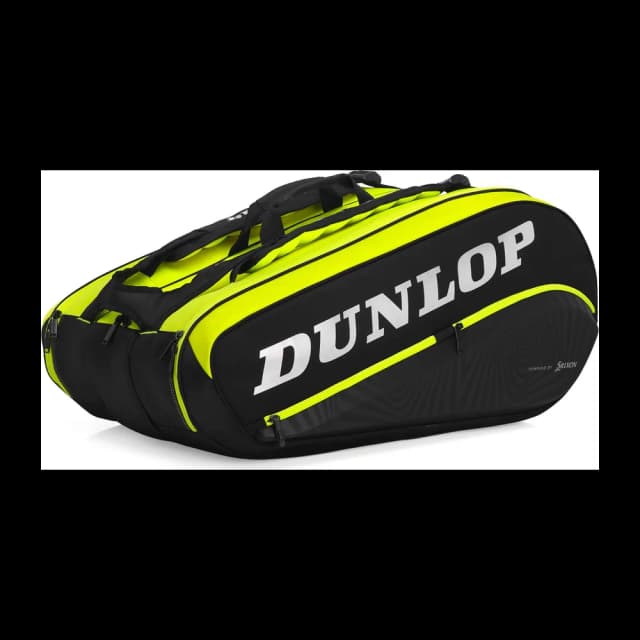 Raqueteira Dunlop SX Performance Thermo X12 — Preta e Amarela