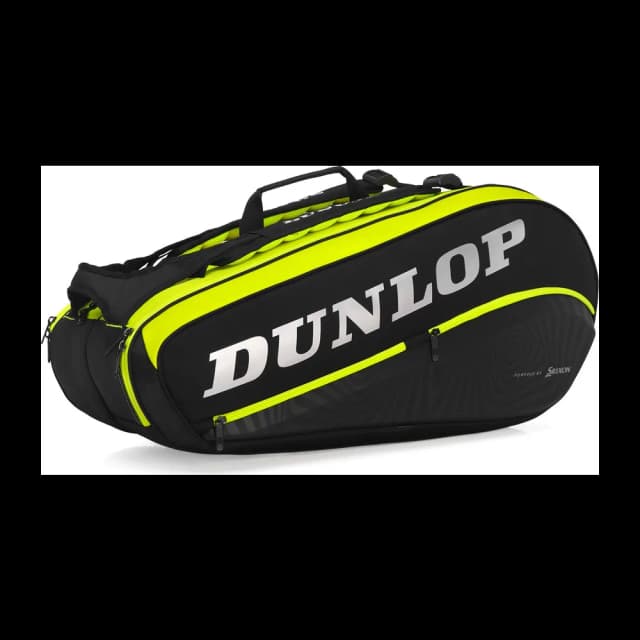 Raqueteira Dunlop SX Performance Thermo X8 — Preta e Amarela