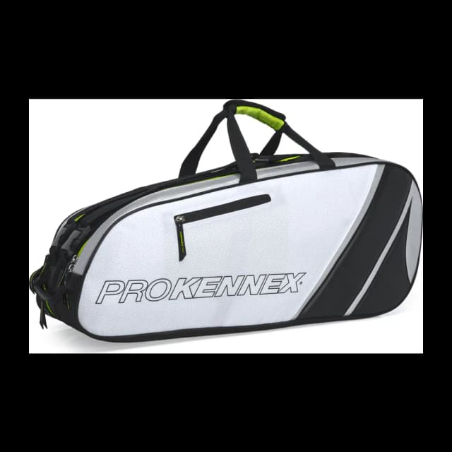 Raqueteira Prokennex Cool X6 — Preta Cinza e Limão