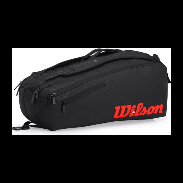 Raqueteira Wilson Clash V3 6pk — Preto