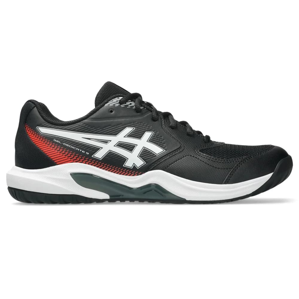 Asics Gel Dedicate 9 (Quadra Rápida) — Preto e Branco