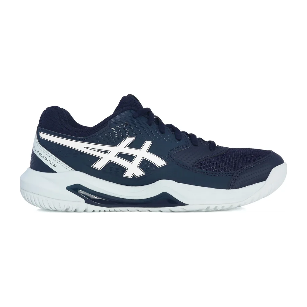 Asics Gel Dedicate 8 - All Court Feminino — Marinho e Branco