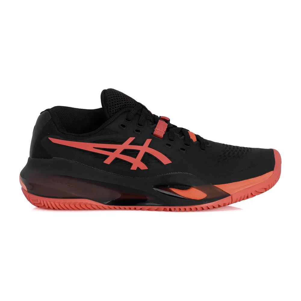 Asics Gel Resolution X Clay - Saibro Feminino — Preto e Coral