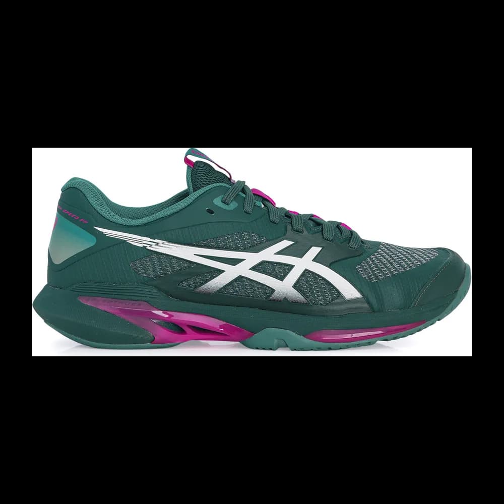 Asics Solution Speed FF 4 - All Court Masculino — Verde e Rosa