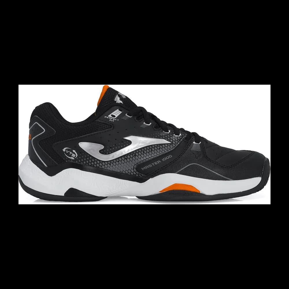 Joma Master 1000 - Clay - Saibro Masculino — Preto Prata e Branco