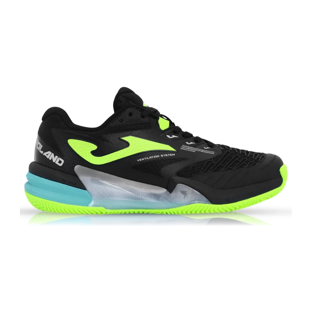 Joma Roland - Clay - Saibro Masculino — Preto e Verde