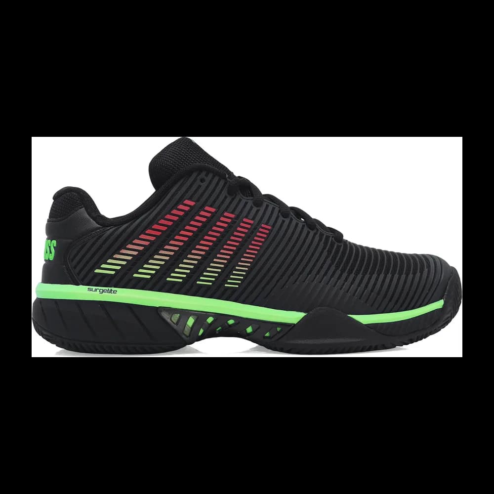 K-Swiss Hypercourt Express 2 - Clay - Saibro Masculino — Preto e Verde
