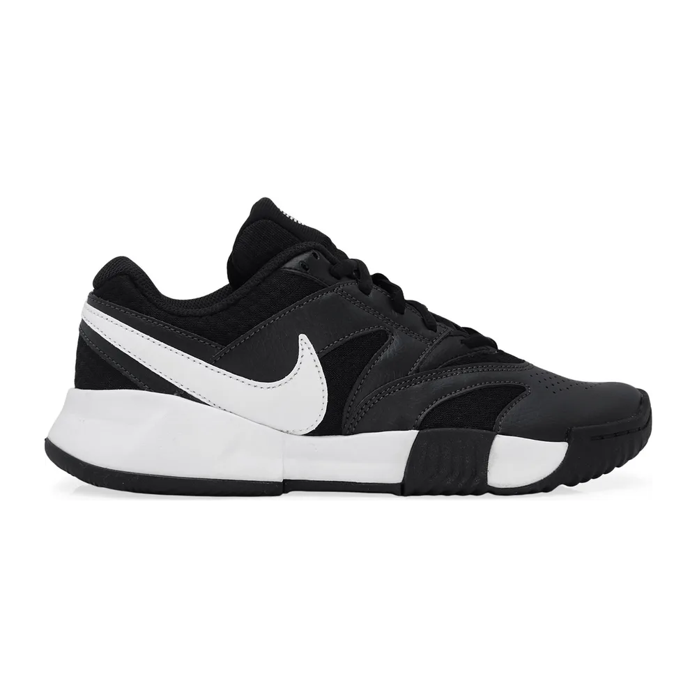 Nike Court Lite 4 Clay - Saibro Masculino — Preto e Branco