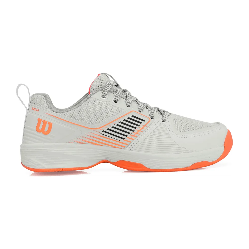 Wilson Ace 3.0 - All Court Feminino — Branco Coral e Preto