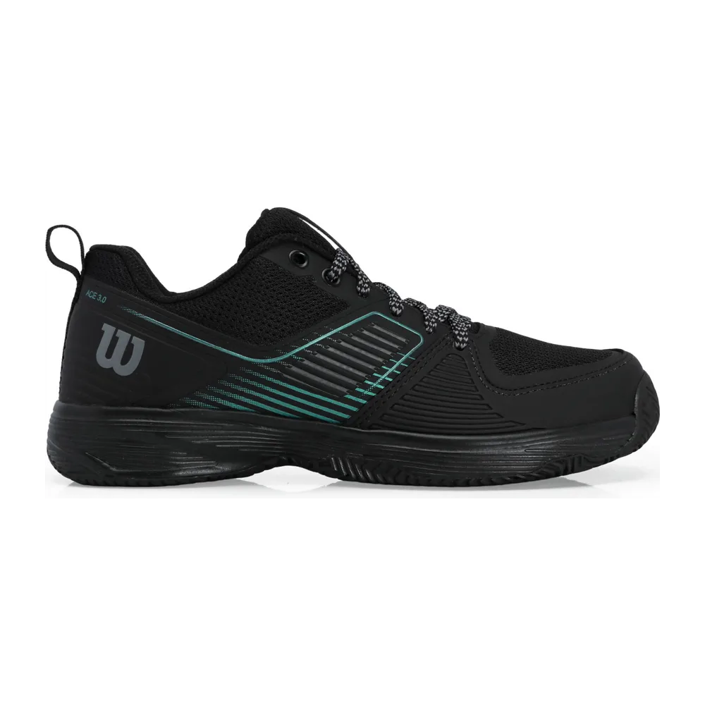Wilson Ace 3.0 Clay Masculino — Preto e Verde