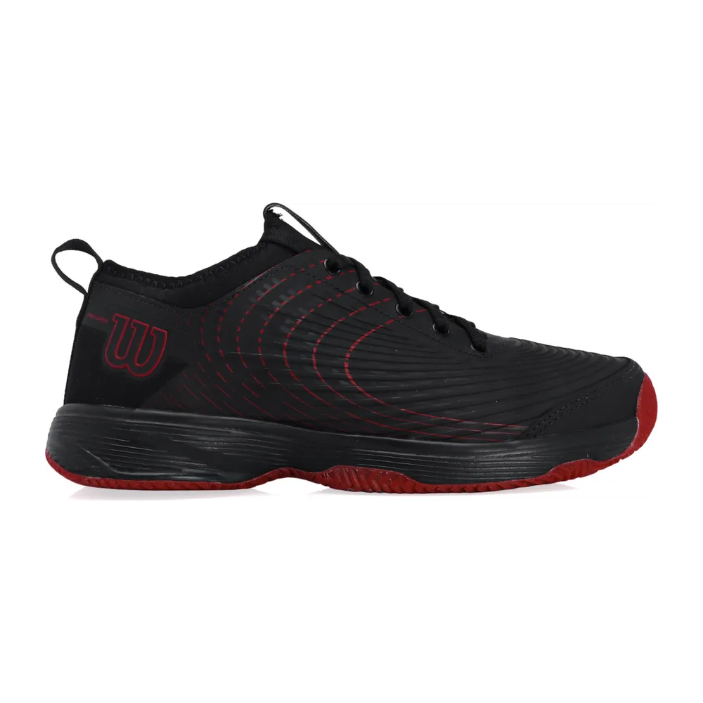 Wilson Pro Open 3.0 - Clay - Saibro Masculino — Preto e Vermelho