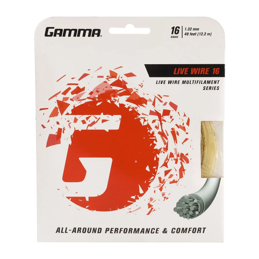Corda de Tênis Gamma Live Wire 1.32mm