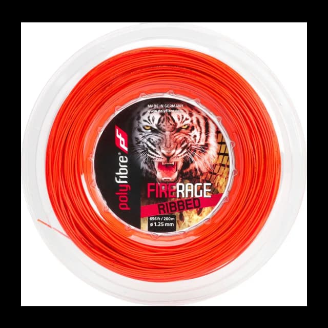 Corda de Tênis Polyfibre Firerage Ribbed 1.25mm