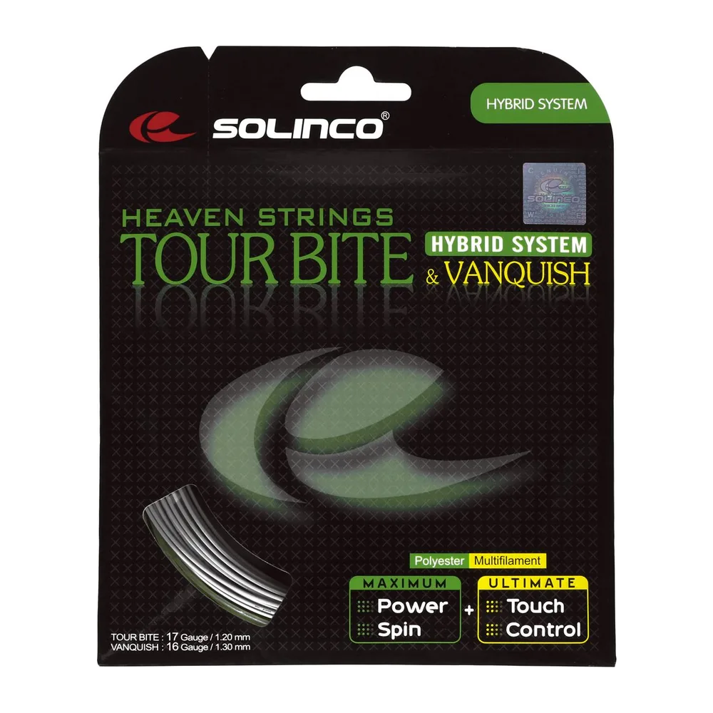 Corda de Tênis Solinco Tour Bite Hybrid X Vanquish 1.20mm