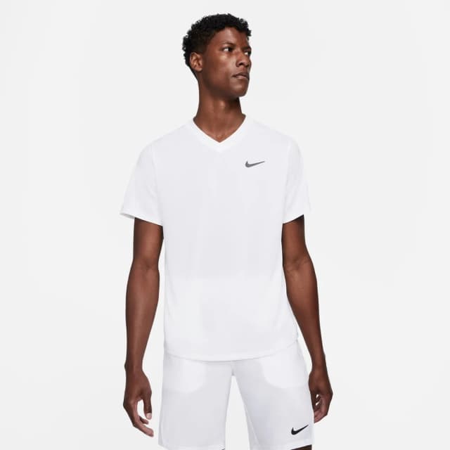 Camiseta Nike Court Dri FIT Victory Masculino — Branco