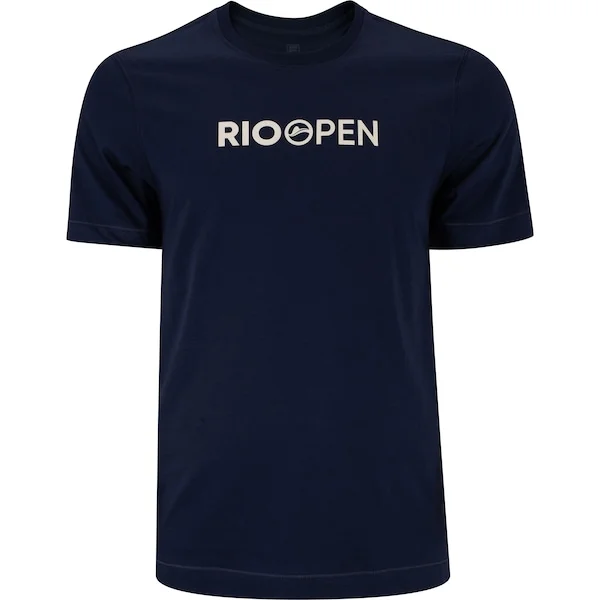 Camiseta Fila Rio Open FBox Masculina — Azul Esc e Branco