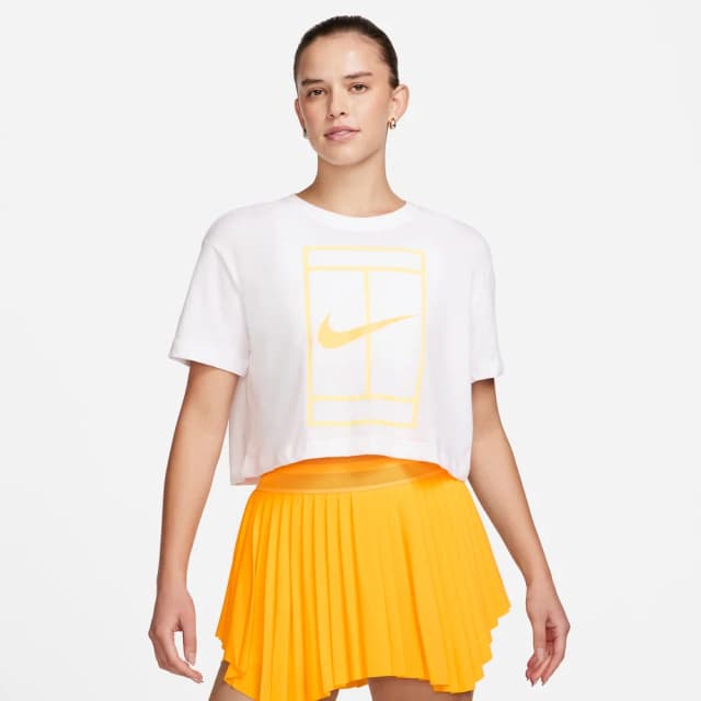 Camiseta Nike Dri FIT Heritage Feminino — Branco