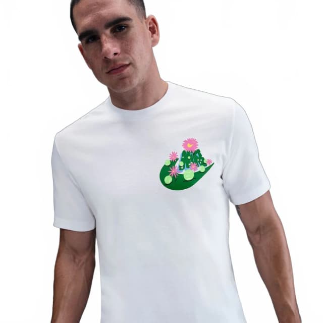 Camiseta Nike Court OC Masculino — Branco