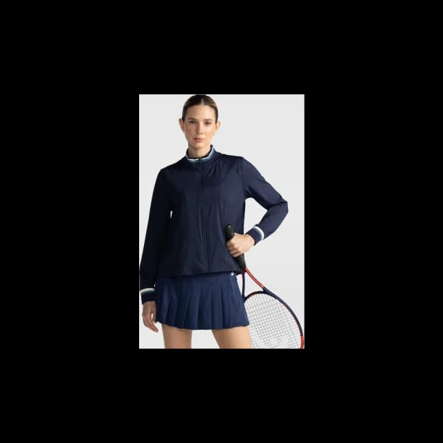 Jaqueta Feminina Asics Plissada Rib Racket